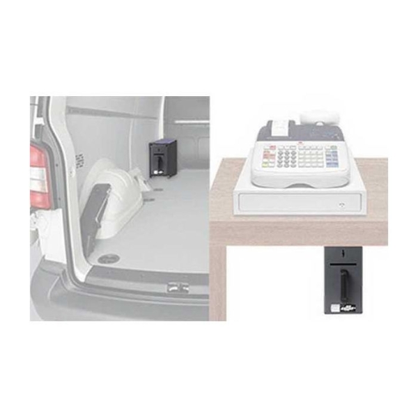 Caja de cobro Olle serie CASHBOX CBU 250 al. x 160 an. x 290 fd. 2