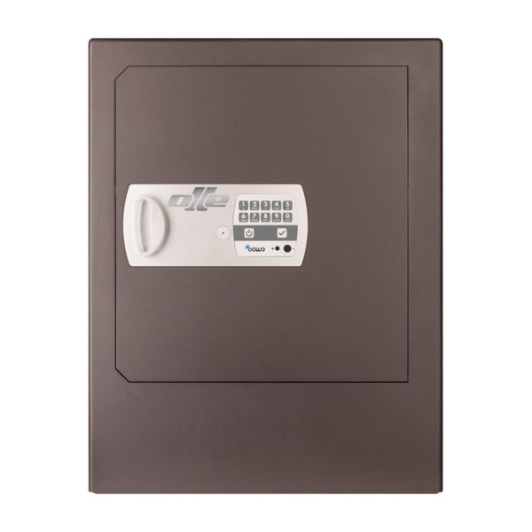 Caja fuerte Olle sobreponer serie 1000 E - S1005EL buzón antipesca 600 al. x 470 an. x 450 fd. con zócalo