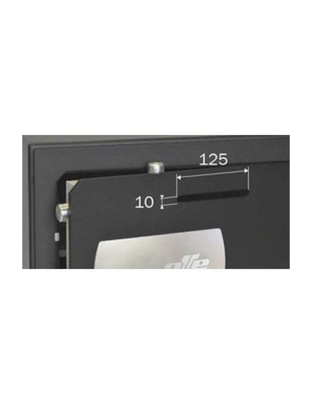 Caja fuerte Olle sobreponer serie 1000 M - S1002ML buzón antipesca 350 al. x 470 an. x 390 fd.