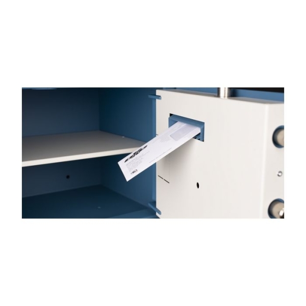 Caja fuerte Olle mural serie 1000 LML - 1002LM20L buzón antipesca 350 al. x 465 an. x 200 fd. 2