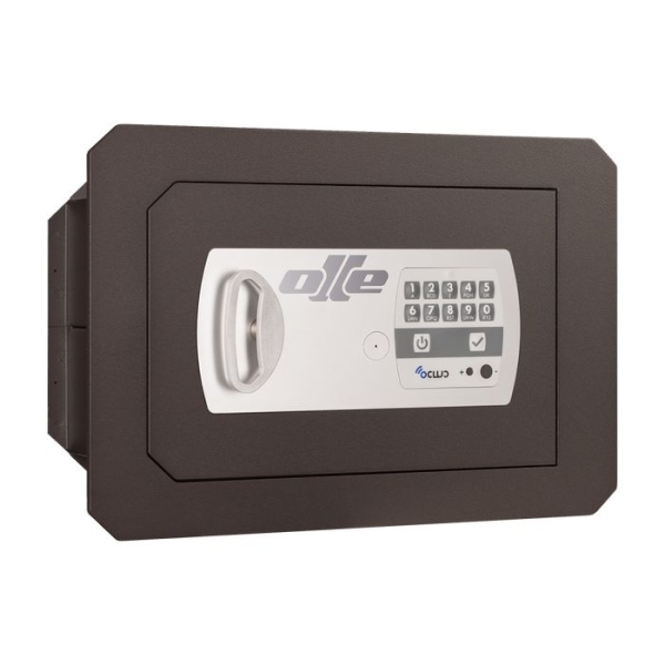 Caja fuerte Olle mural serie 1000 E - 1002E25L buzón antipesca 350 al. x 465 an. x 250 fd.