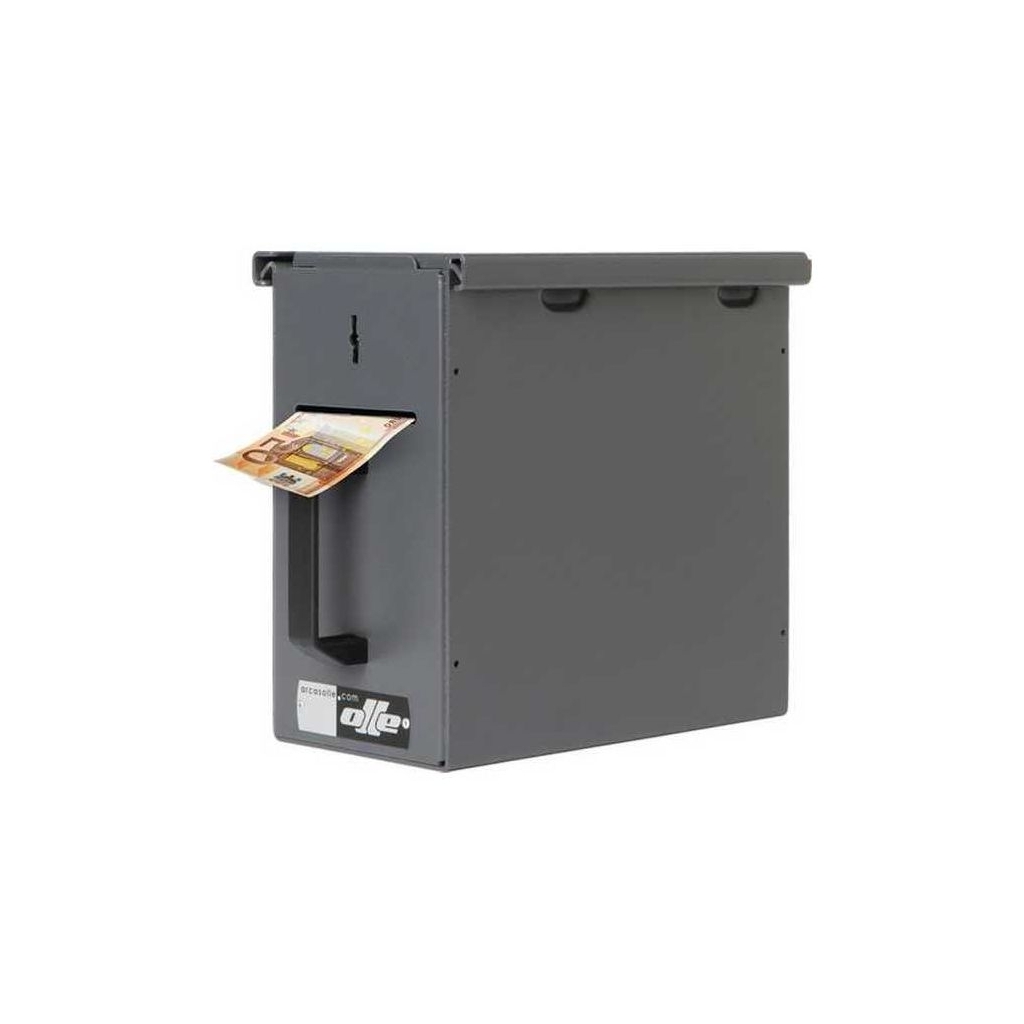 Caja de cobro Olle serie CASHBOX CBU 250 al. x 160 an. x 290 fd.