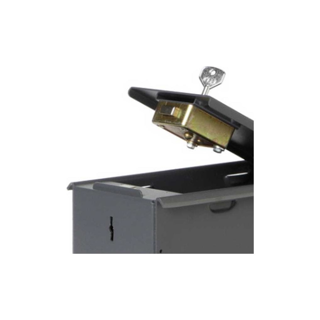 Caja de cobro Olle serie CASHBOX CBU 250 al. x 160 an. x 290 fd.