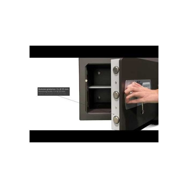 Caja fuerte Olle sobreponer serie1000 E - S1002EL buzón antipesca 350 al. x 470 an. x 390 fd. 2