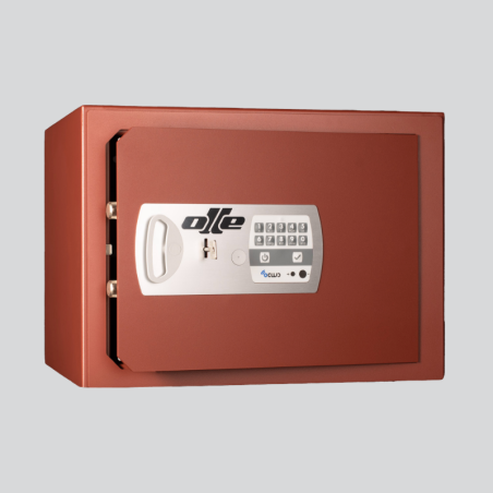 Caja Fuerte de Sobreponer de cerradura de llave y cerradura electrónica Modelo S602LE 330x455x370mm - Olle