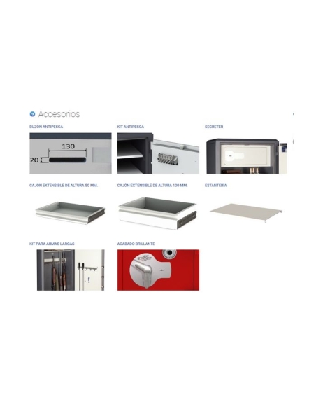 Caja fuerte sobreponer Olle serie I AT4LM 800 al. x 550 an. x 440 fd.