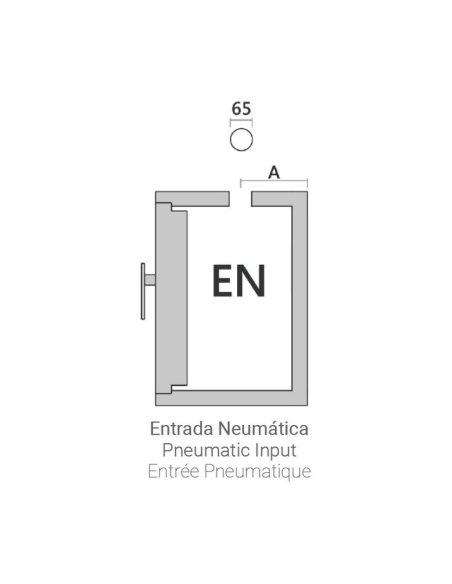 Caja fuerte Olle serie IV ATM AP3MEN entrada neumática 650 al. x 550 an. x 550 fd.