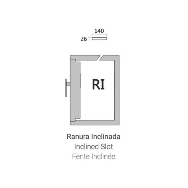 Caja fuerte Olle serie IV ATM AP3LLRI ranura inclinada 650 al. x 550 an. x 550 fd.