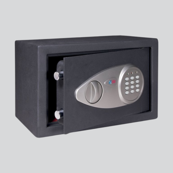 Caja fuerte de sobreponer cerradura con pomo y teclado Modelo Alpha 25 250x350x250 mm - BTV 2