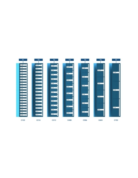 Columna casillero Olle serie C100 - C216 T2 MÓDULO 16 CASILLAS
