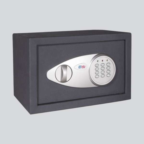 Caja fuerte de sobreponer cerradura con pomo y teclado Modelo Alpha 25 250x350x250 mm - BTV